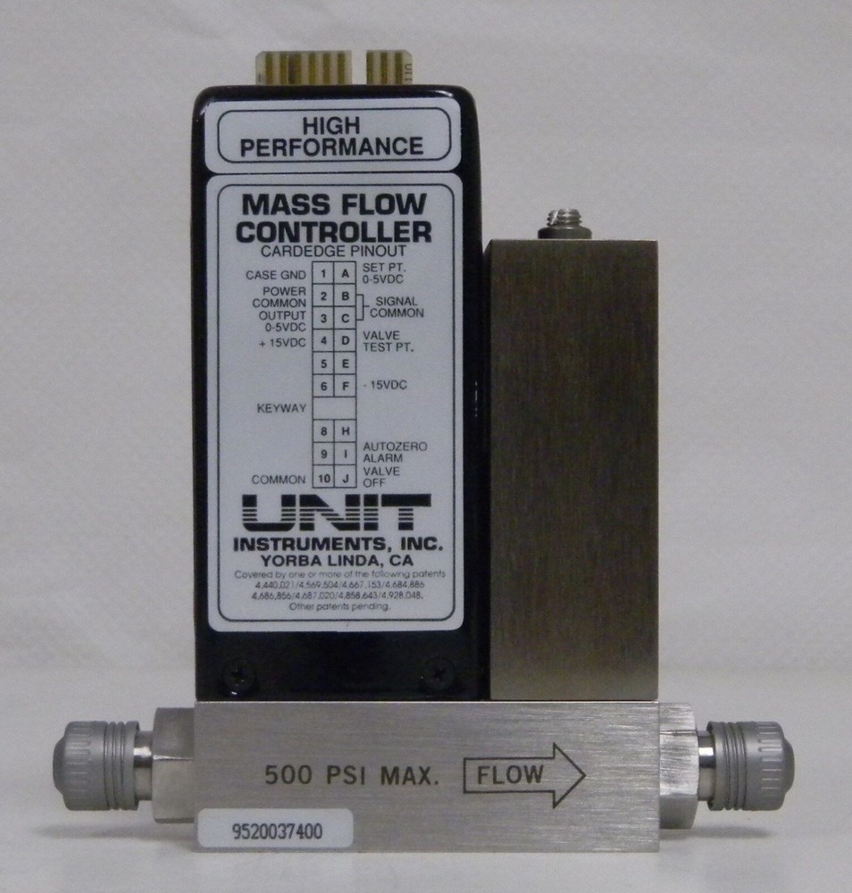Unit UFC-1200A Mass Flow Controller, Gas- N2, Range- 500 SCCM, Used