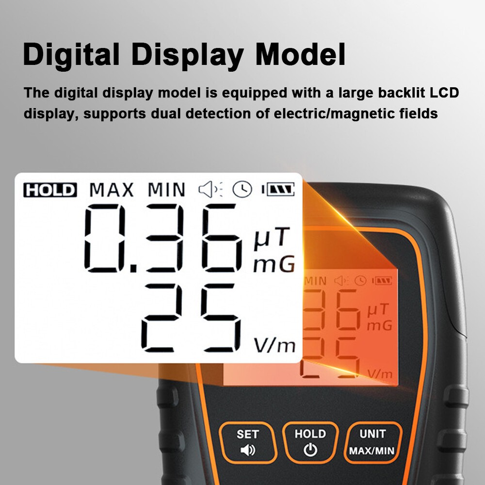 Handheld EMF Tester Portable Electromagnetic Radiation U9R7