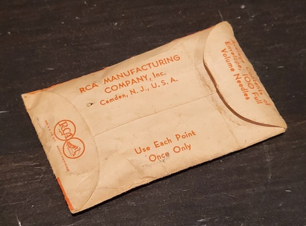 Gramophone phonograph needle packet Rca Victor Hmv empty