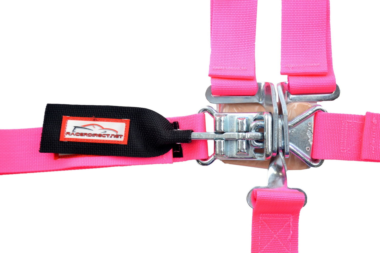 JR DRAGSTER HARNESS SFI 16.1 FIVE POINT LATCH & LINK ROLL BAR MOUNT BELT PINK