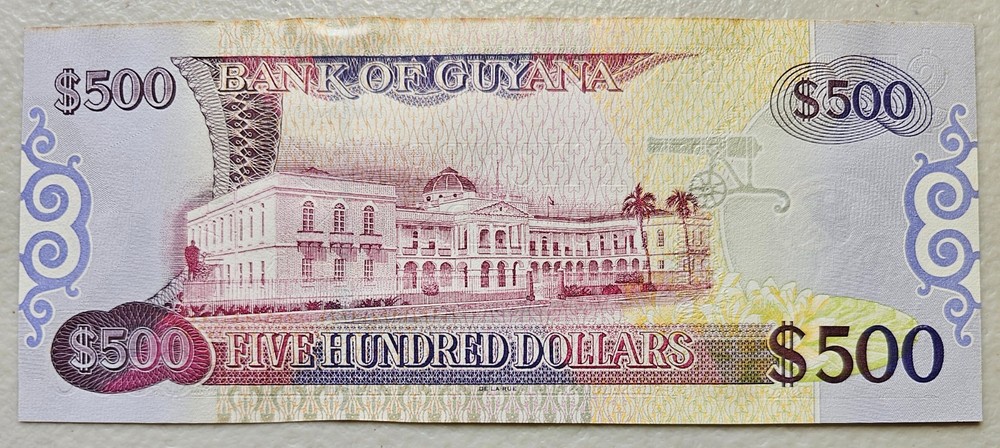 Guyana 500 Dollars 2002 Unc