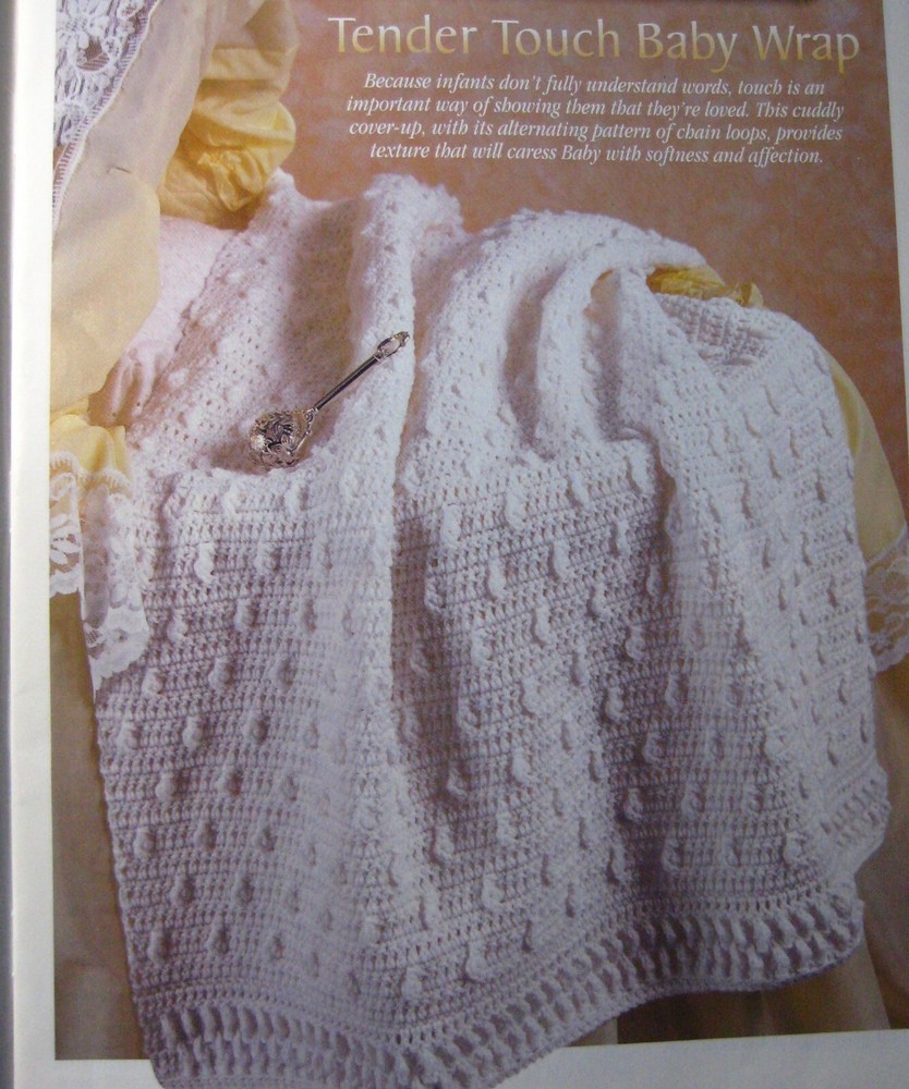 Tender touch Baby wrap  (#9699-9) vintage crochet pattern