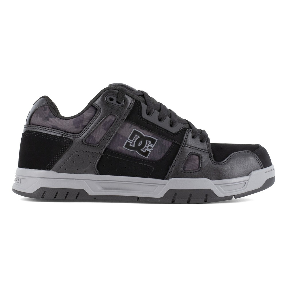 Dc Work Crew Stag Work Men's Composite Toe Work Shoe - Black/Gray - 9.5 Medium