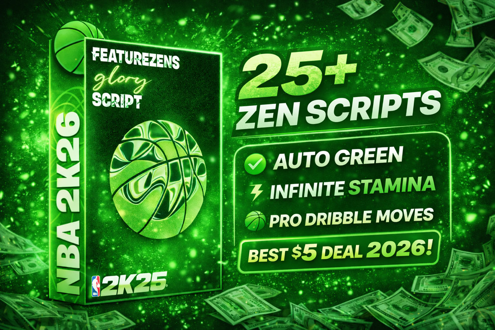 🔥 NBA 2K26 Zen Script Basic Pack | EASY GREENS 🎯Easy Dribble 🏀 Stamina ⚡ 2026