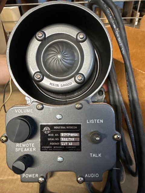 AD27-7-8M44 ATKINSON DYNAMICS INTERCOM