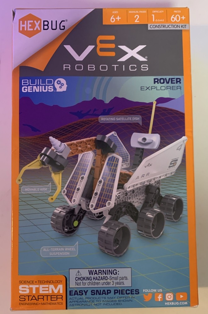 Hexbug Vex Robotics Build Genius Rover Explorer STEM Starter Construction
