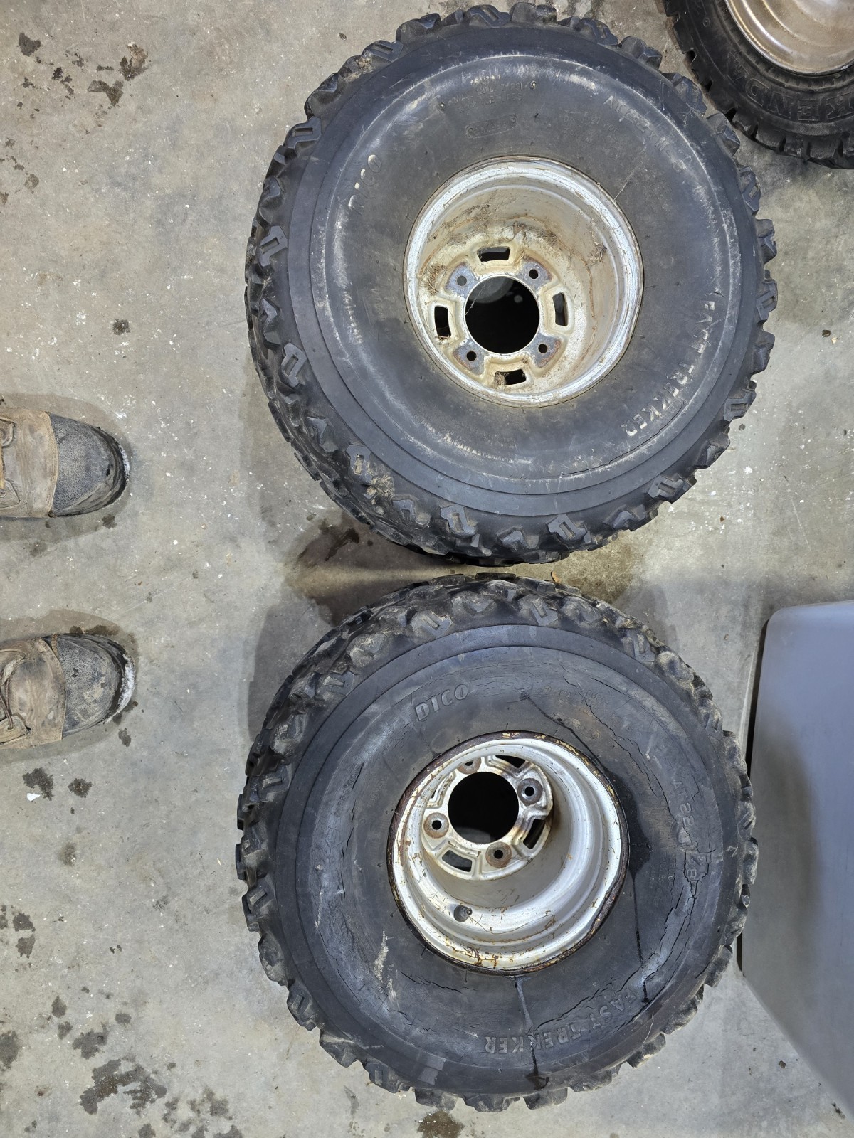 1985 Honda Atc250sx/es Oem Set Of Rear Rims