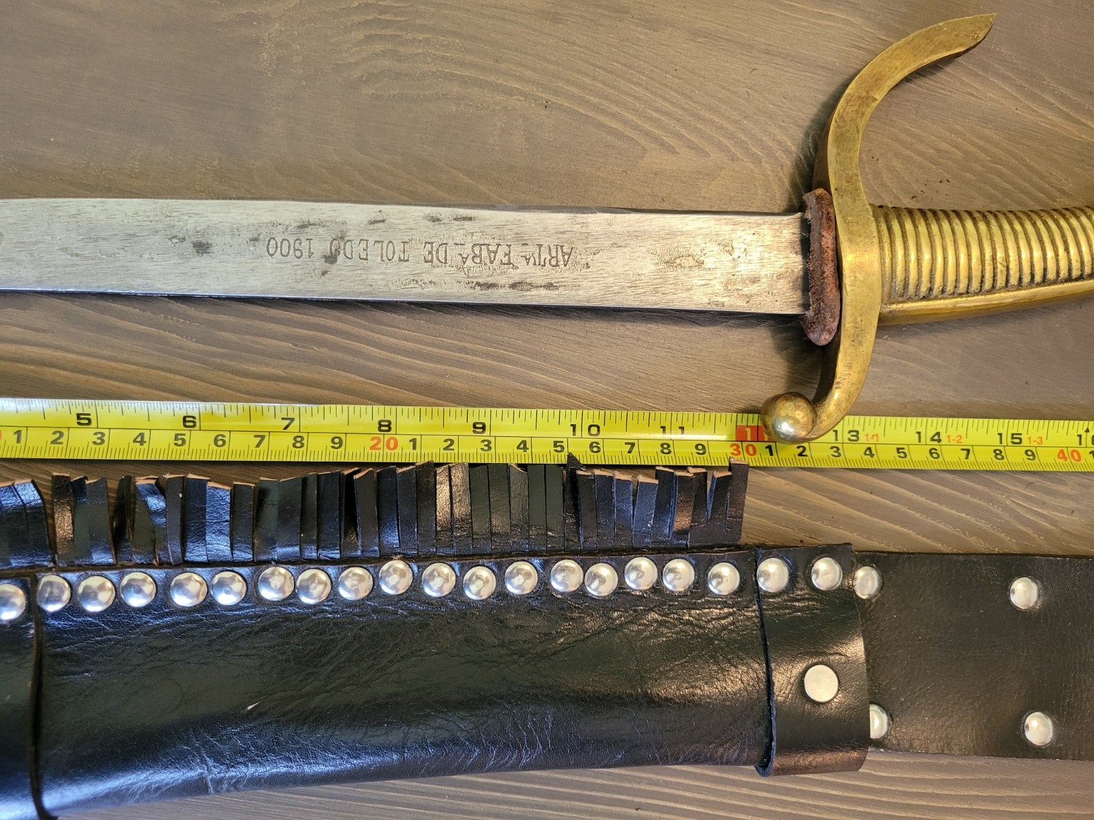 Modified WWI Era Spanish Sword/Saber dated 1900 With Custom Sheath!