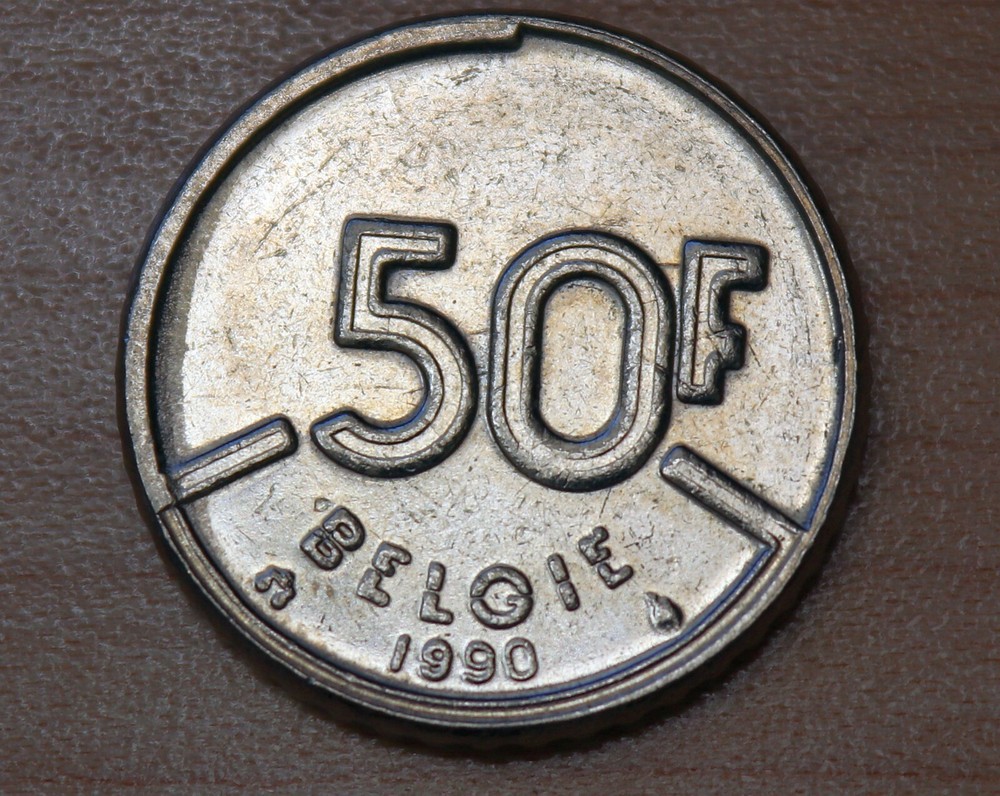 1990 Belgium 50 Francs Dutch text