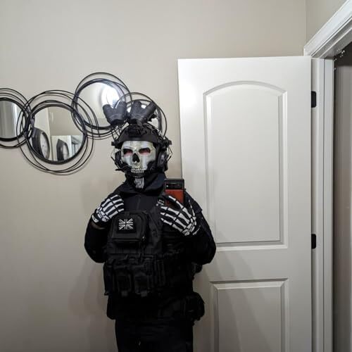 Azarxis Adjustable Lightweight Skeleton Small #1 Black - Skeleton Pattern