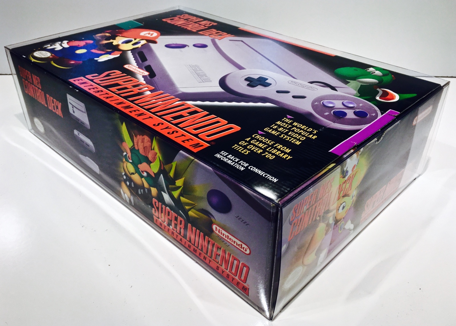 1 Console Box Protector For ORIGINAL SNES JR NOT CLASSIC! Super Nintendo