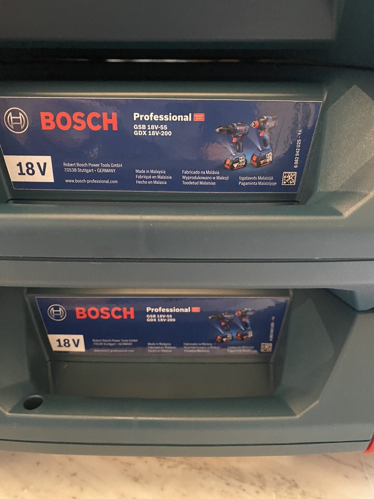 3No Bosch W Boxx - L Boxx Drill/Tool Cases - Empty.