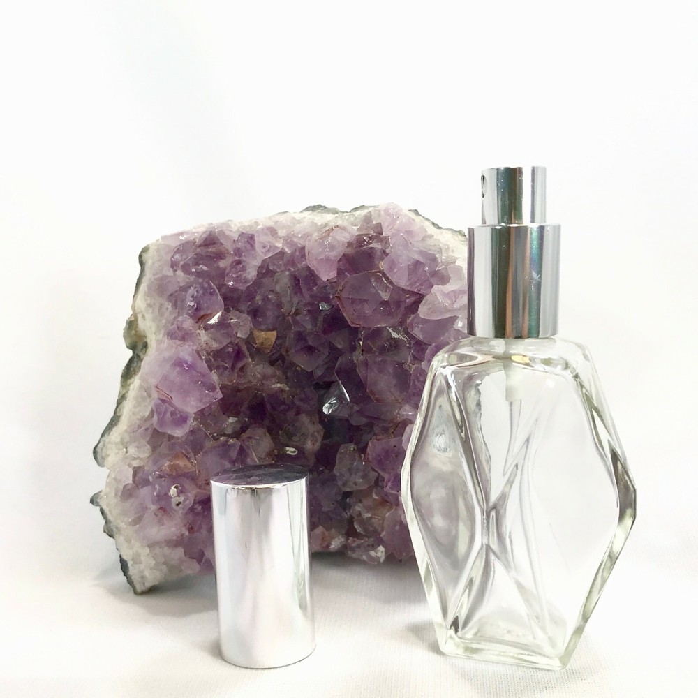 12 Refillable Perfume Bottles- 2 oz. Atomizer Luxury Bottle, Diamond Shape, 60ml