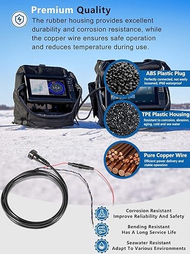 For Garmin echoMAP 4-pin 6ft Threaded Power Data Cable Chartplotter 010-12445-00