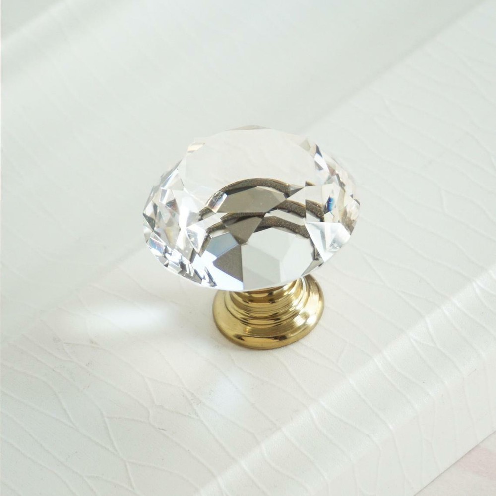 3.75" 5"Gold Crystal Dresser Knobs Drawer Handle Pulls Cupboard Cabinet Handle