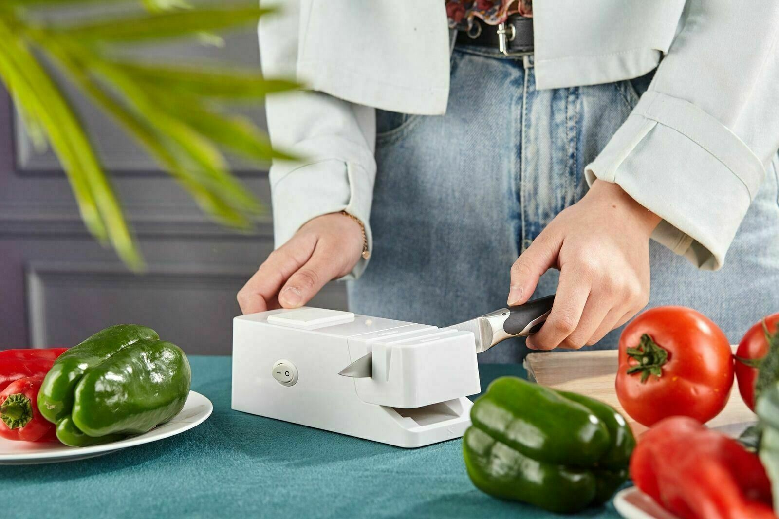 Multi-Task Electric Scissor & Knife Machetes Sharpener Fast Grinding Machine New