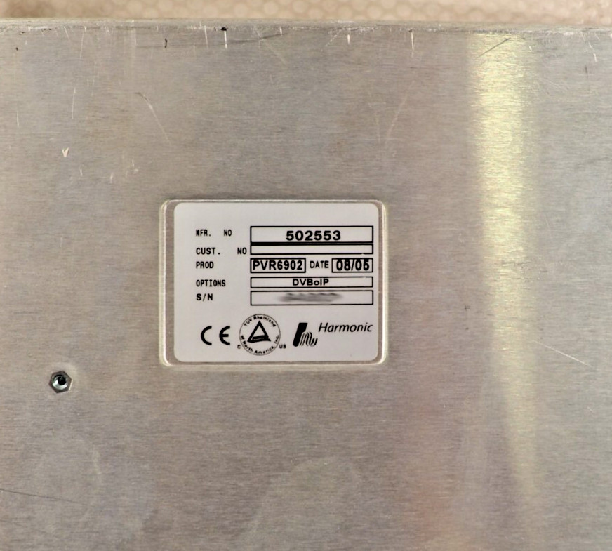 Harmonic ProView PVR 6902 decoder and descrambler unit