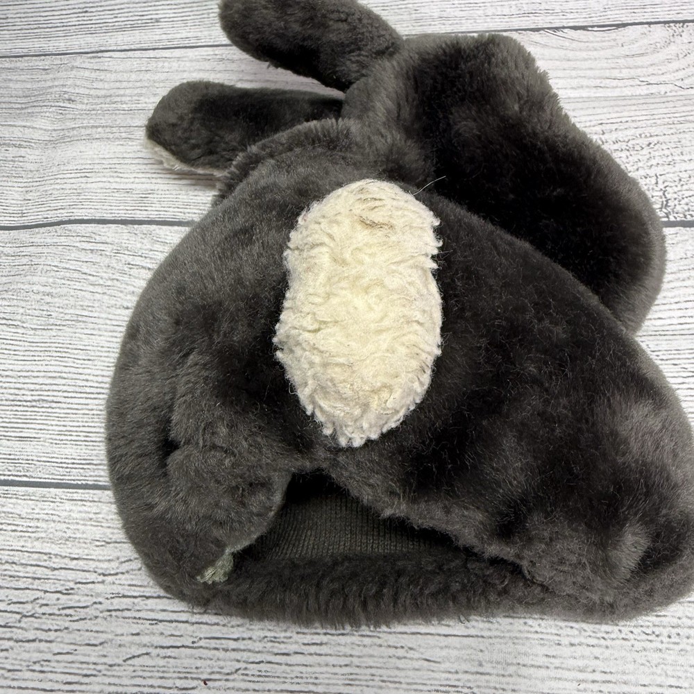 Vintage Gray 9" Bunny Rabbit Hand Puppet