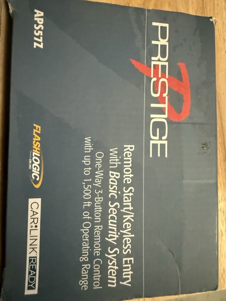 Prestige APS57Z APS57Z Remote Start Keyless Entry Basic Security Car Alarm Kit