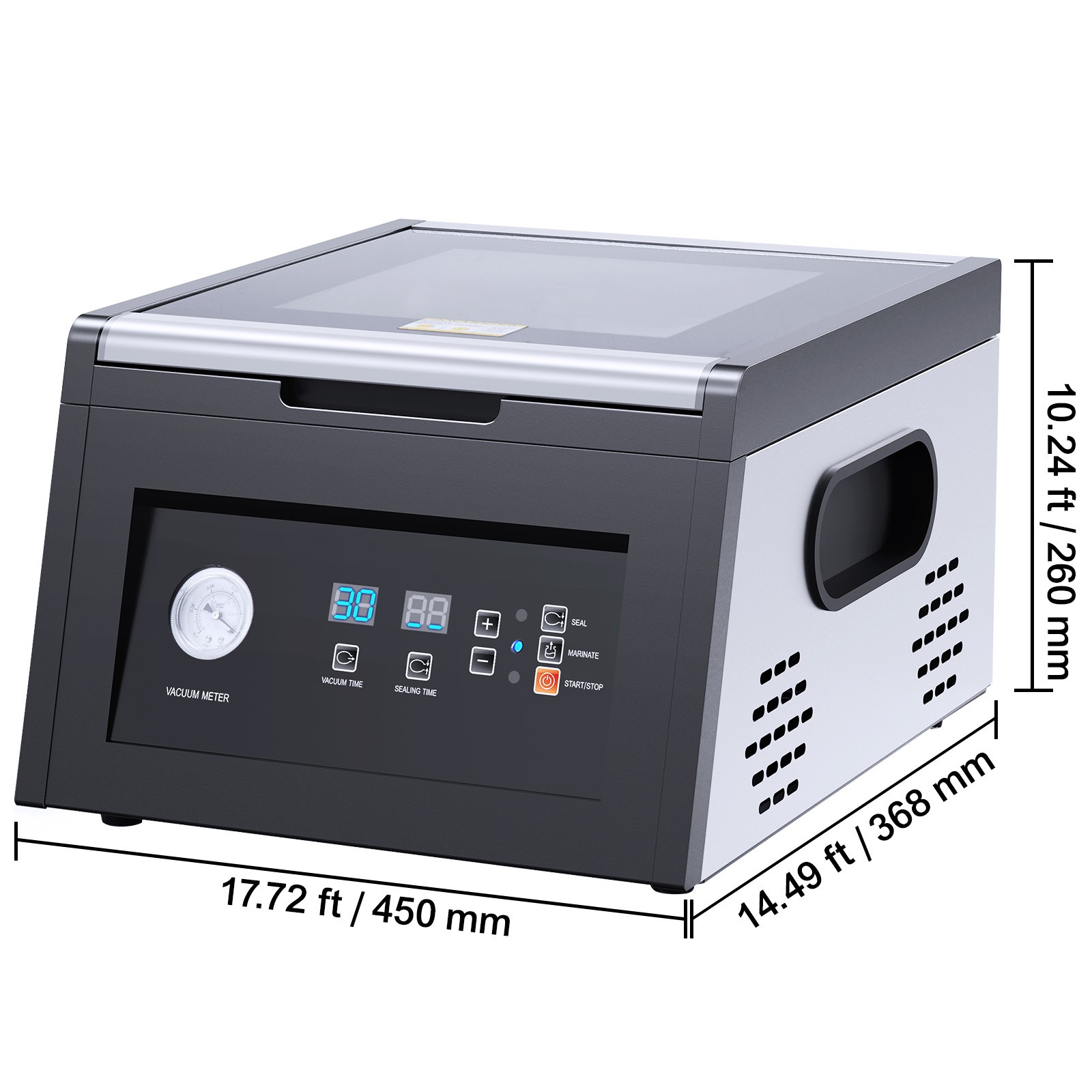 Uimoso Commercial Chamber Vacuum Sealer Machine for Food Packaging, 380W