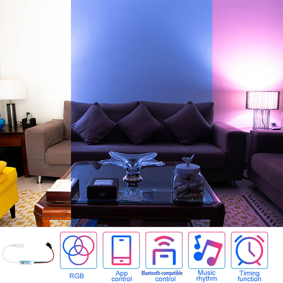 SP621E Bluetooth-compatible LED controller APP control For WS2812 RGB LED strip