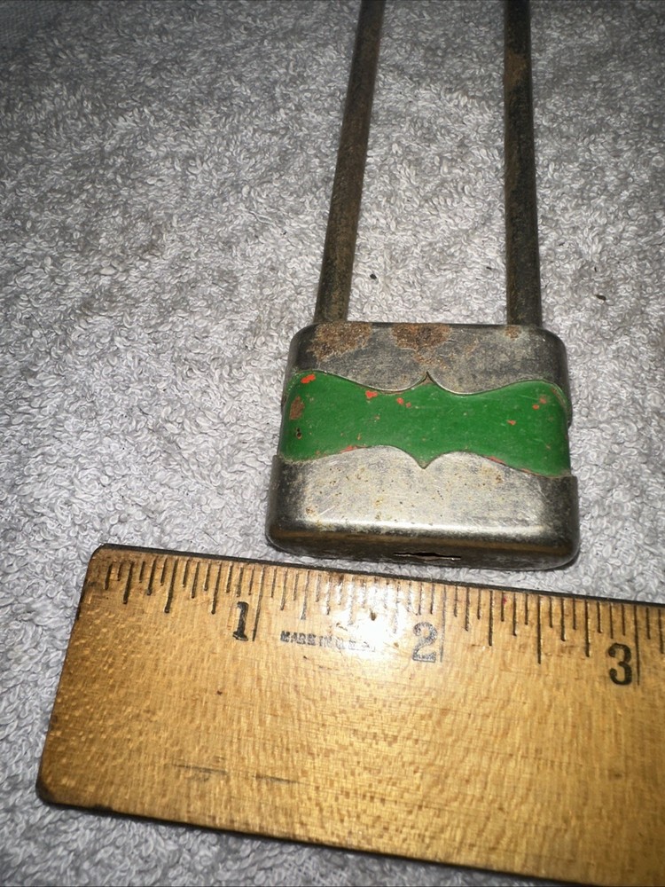 2 Locks No Keys!! Unique Shape Rusty Chippy Paint