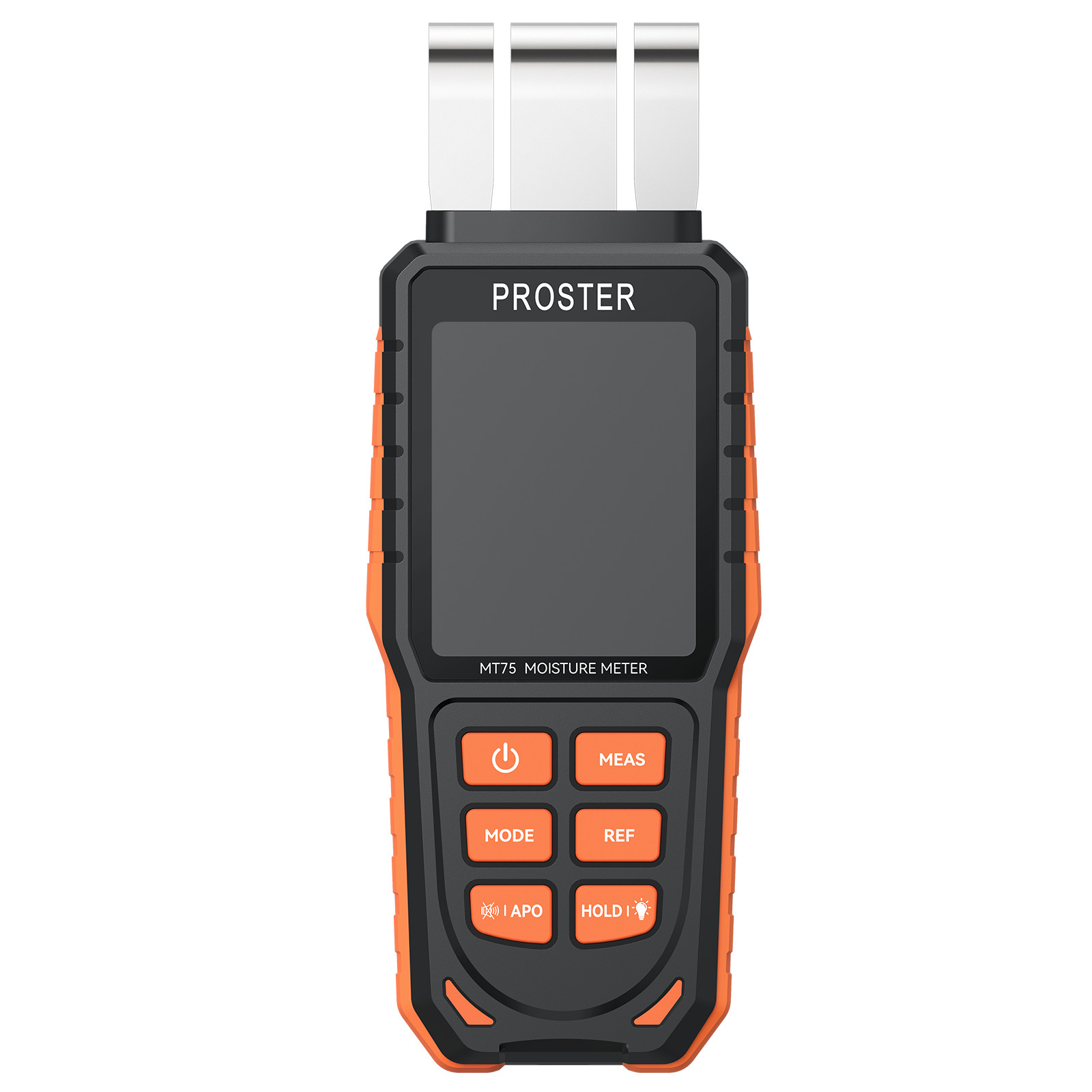 Proster Pinless Moisture Meter Wall Firewood Masonry Concrete 5Modes Damp Tester