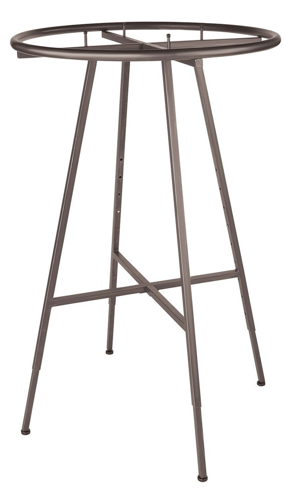 SSWBasics Raw Steel Round Rack