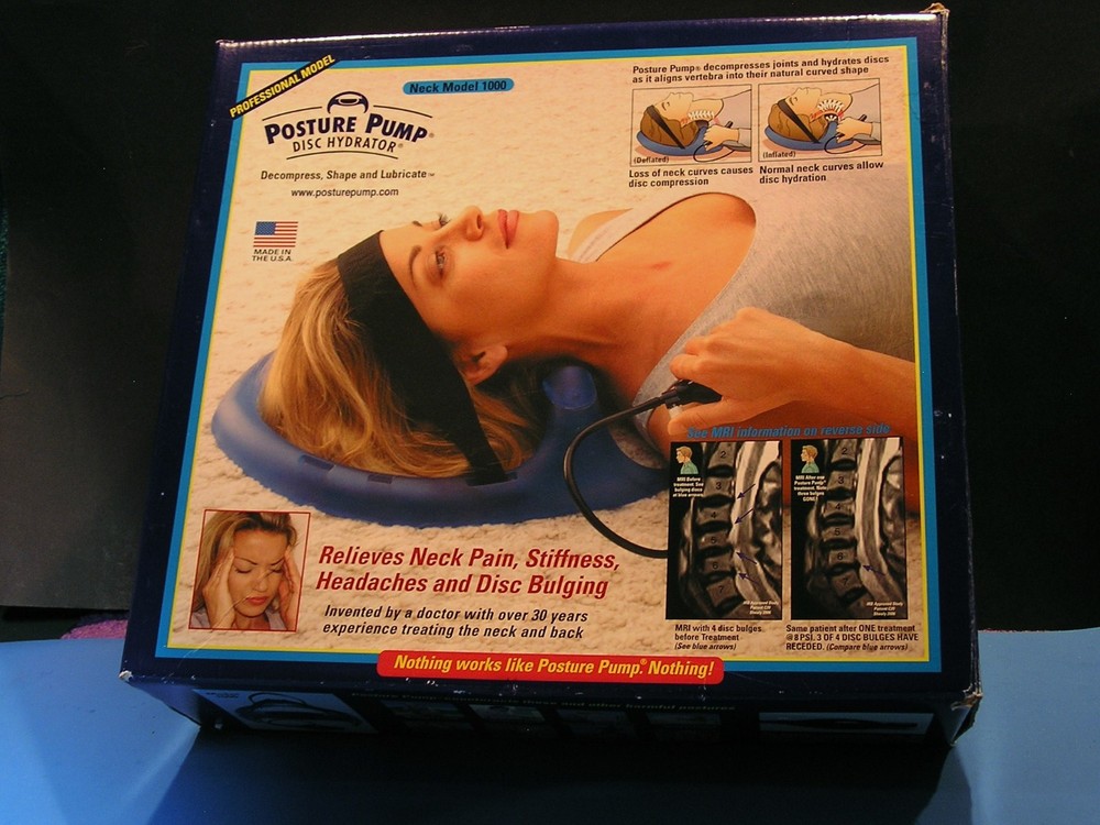 Posture Pump Professional Model 1000 Neck Exerciser Cervical Disc Hydrator