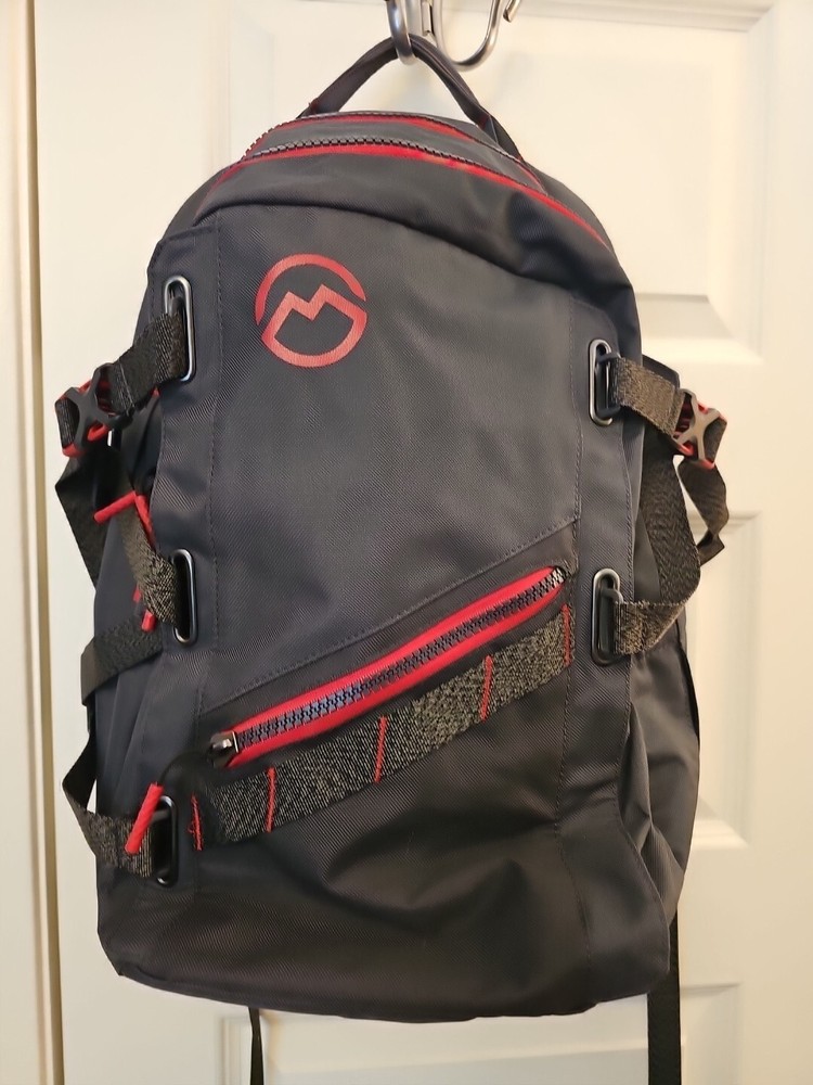 Nathan Kinney Outdoor Backpack Graycwith Red