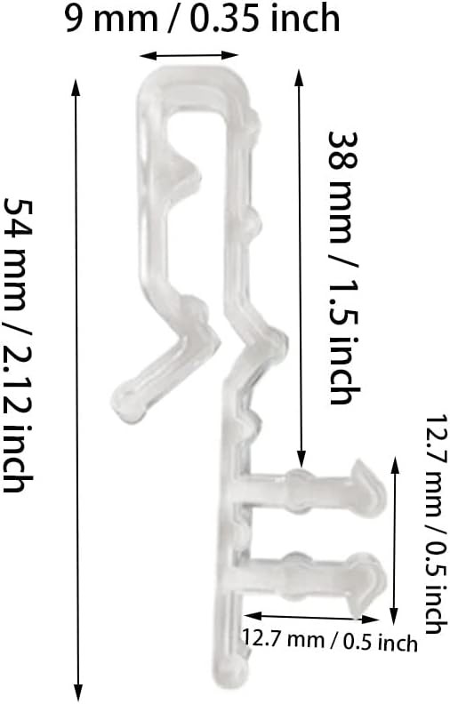 Hidden valance clips for mounting window blinds.