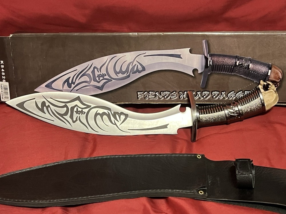 “Fiends Head Dagger” Large Knife 10+”