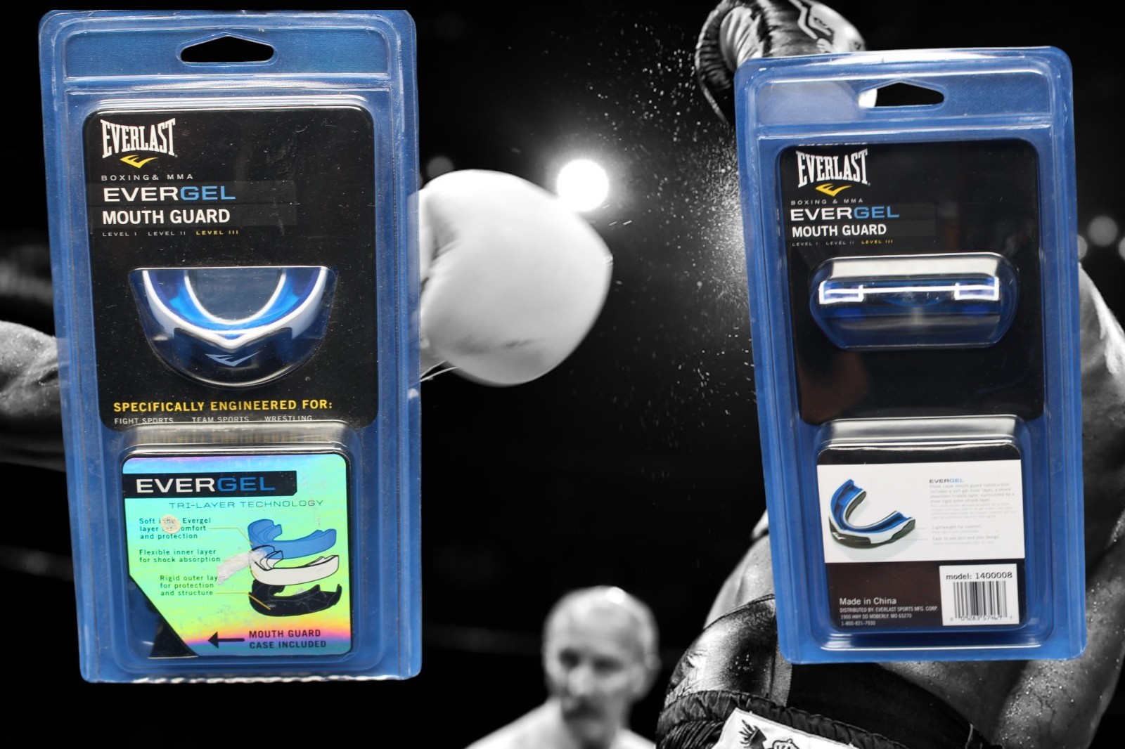 Everlast blue mouth guard 1400008 Boxing MMA