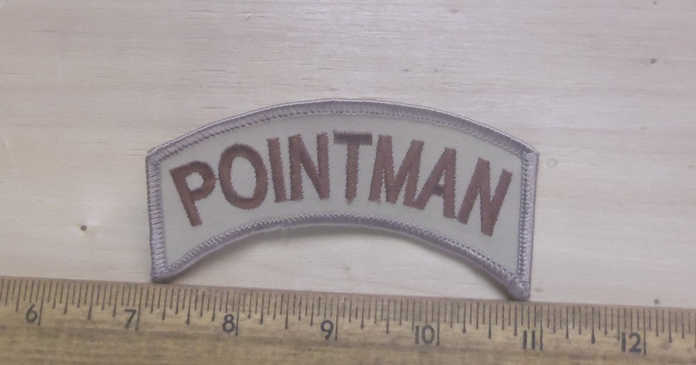 Pointman Desert Embroidered Patch