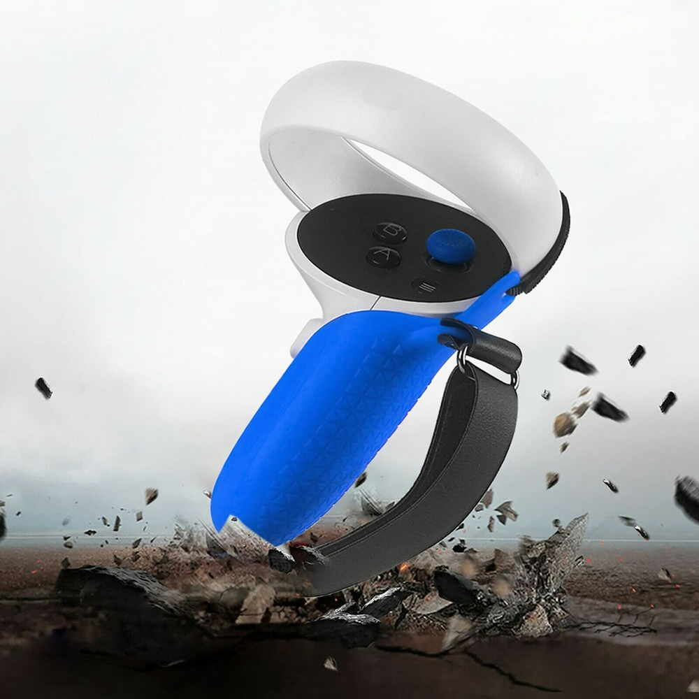 Handle Grip Cover Fixed Strap Protective Sleeve For Oculus Quest 2 Controller