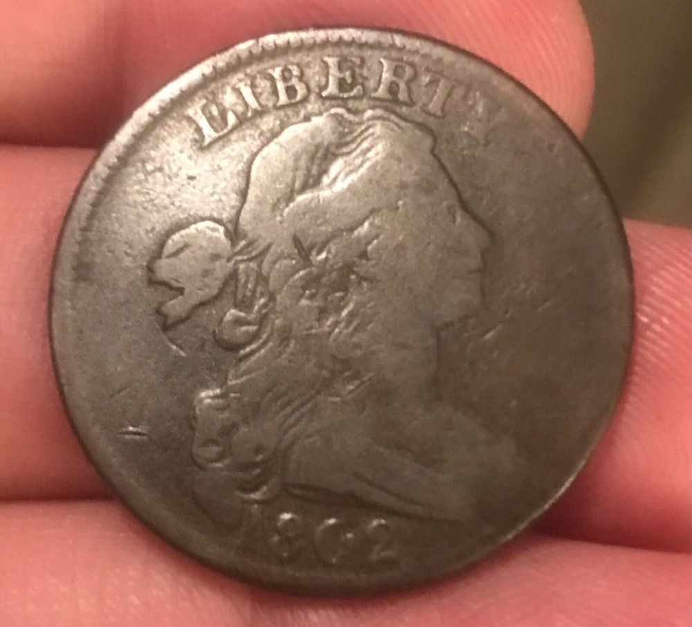 1802 large cent , VG ++ near fine