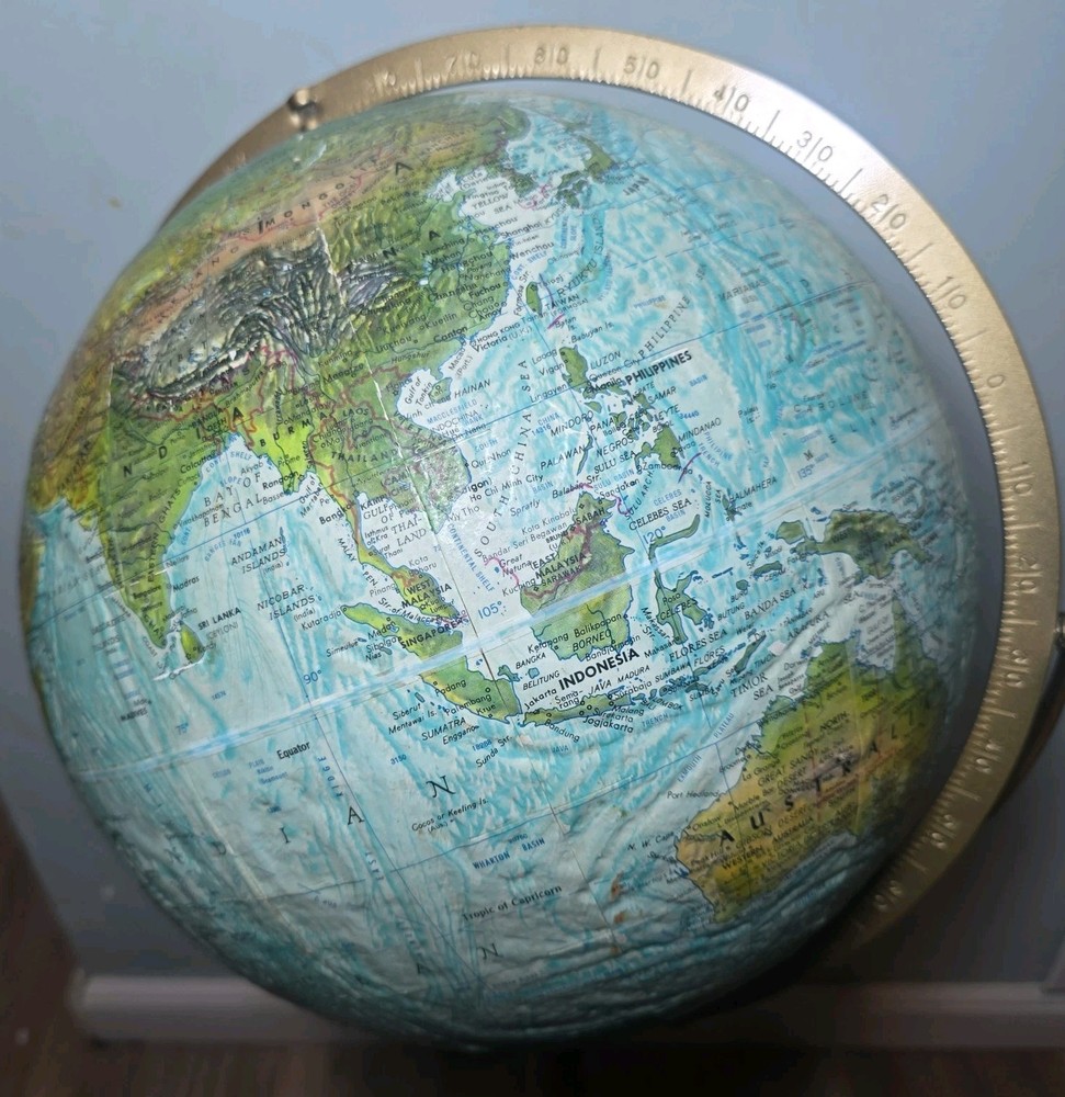 Replogle Treasury Floor Globe, Blue 12" Rough Surface