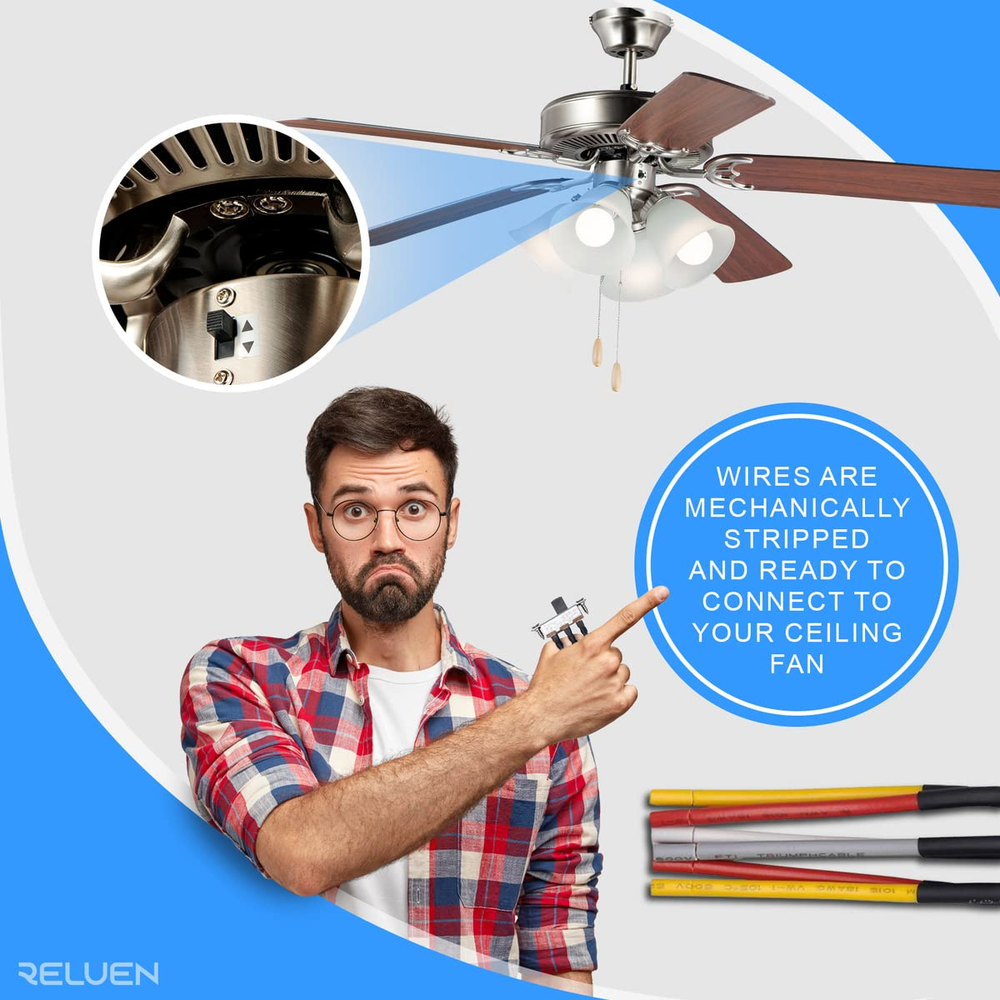 Ceiling Fan Mount Directional Toggle Switch - Fan Switch Reverse Rotation Outdoo