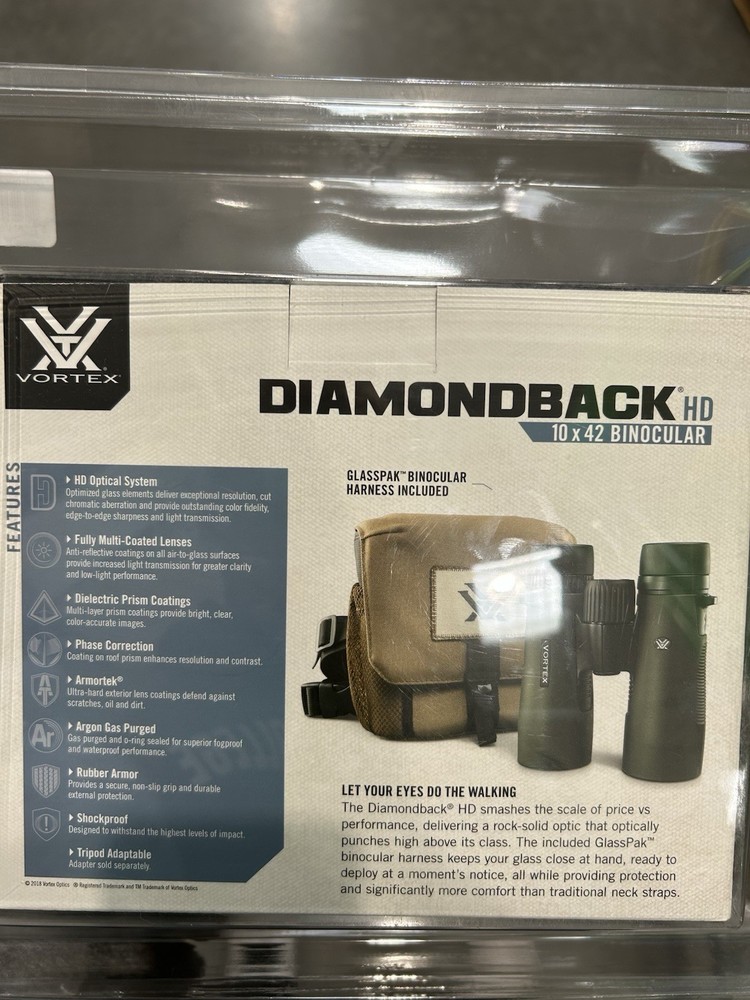 Vortex Optics Diamondback HD 10x42 Binoculars, HD Optical System