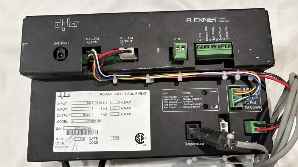 Alpha Technologies FlexNet ELPM300-48D DC UPS Power Supply