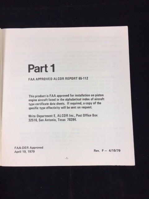 ALCOR EKONOMIX EGT INDICATOR INSTALLATION & OPERATING INSTRUCTIONS