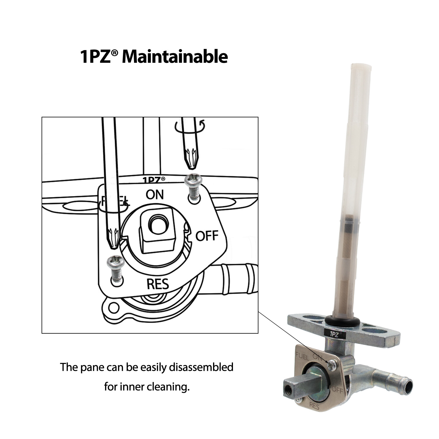 Fuel Tank Petcock Valve With Knob Honda Rancher 350 TRX350 FE TE TM FM TRX400FA
