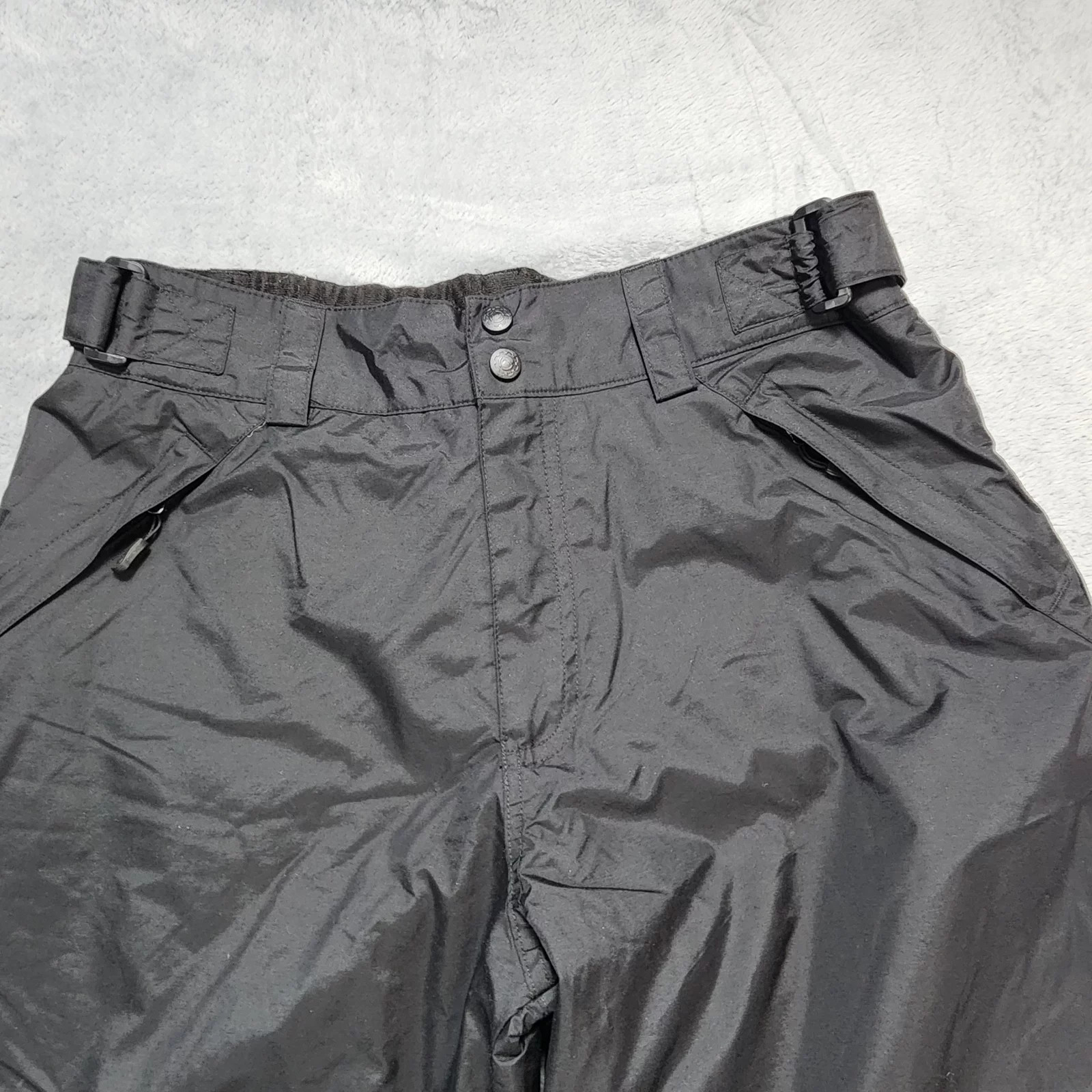 Outdoor Gear Snow Pants Men's Black Insulated Ski Snowboard Nylon Winter 31x31.5