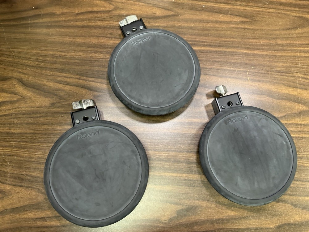 3 Pack - Roland PD-8a Single Trigger V-Drum Pads - E9C8493, E9C8492, & E9C8494