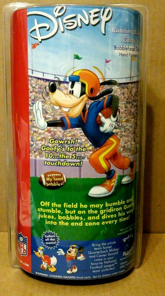 Goofy Rams Running Back RAMS Bobblehead 7" Tall - New in Box