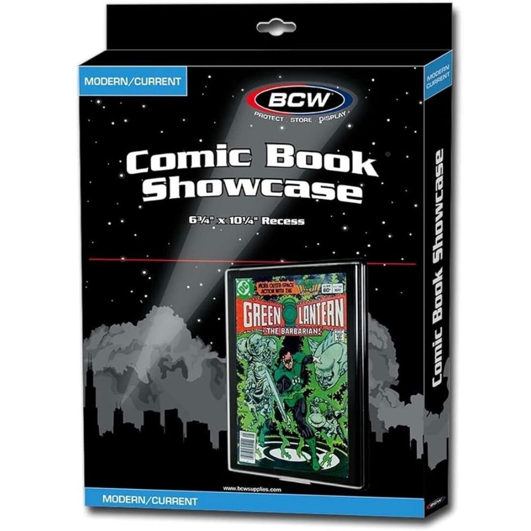 BCW Comic Book Showcase - Framed Display Case - Hangs On Wall - Current Size