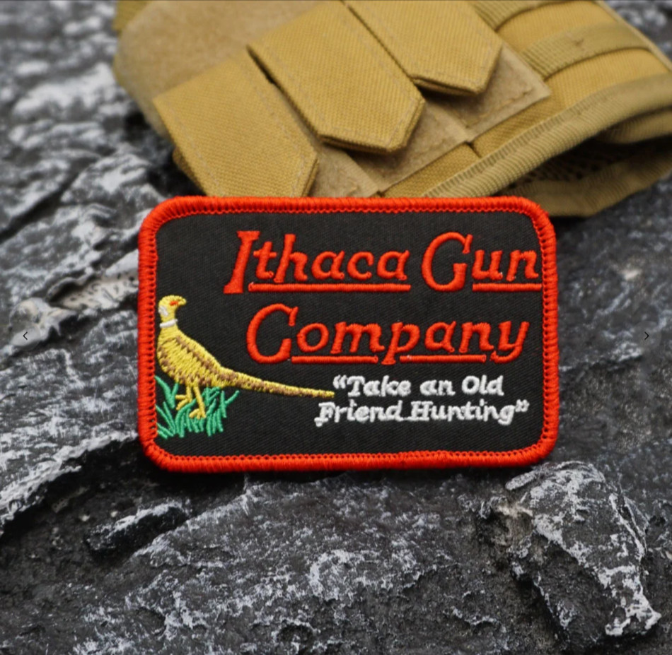 ITHACA GUN COMPANY EMBROIDERED HOOK & LOOP HUNTING PATCH...