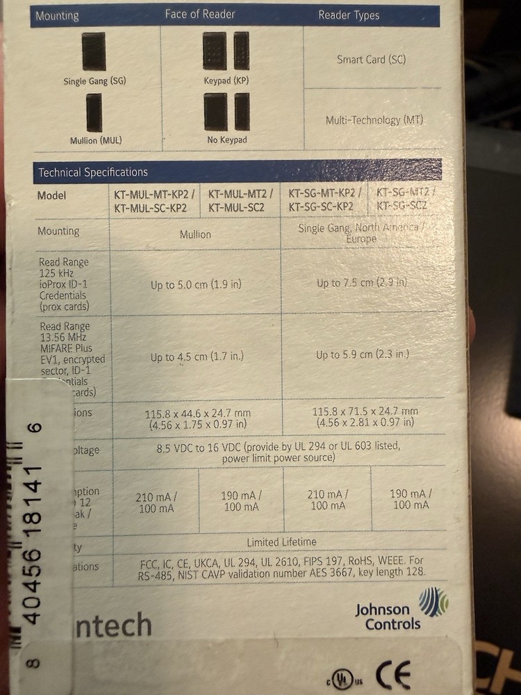 Kantech Kt-sg-mt2