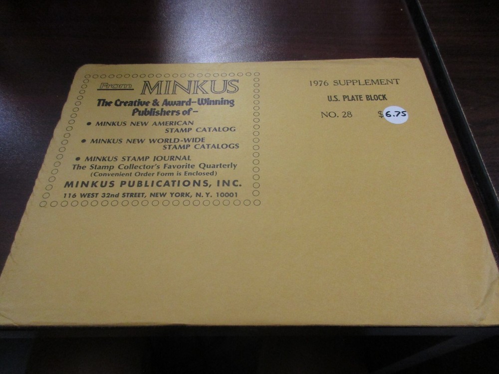 "MINKUS" SUPPLEMENT NO.28  1976    W/FREE SHIPPING!!!