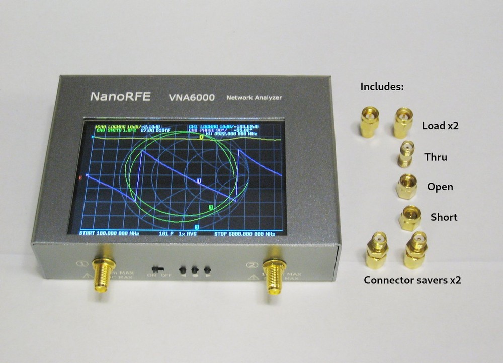 New NanoRFE VNA6000-B NanoVNA V3 6GHz Vector Network Analyzer 110dB Dynamic